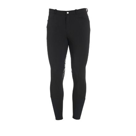 Men's knee grip breeches in technical fabric