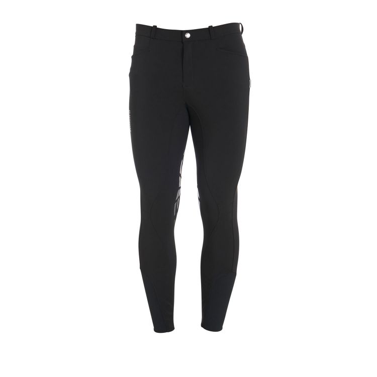Men's knee grip breeches in technical fabric