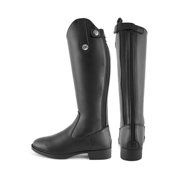 DERBY JUNIOR RIDING BOOTS WITH BACK ZIPPER SYNTHETIC LEATHER