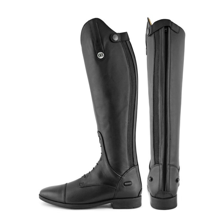 DERBY RIDING BOOTS WITH LACES/BACK ZIPPER