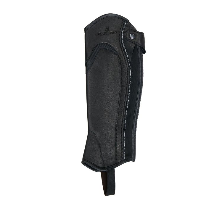 Unisex leather gaiters with contrasting profile
