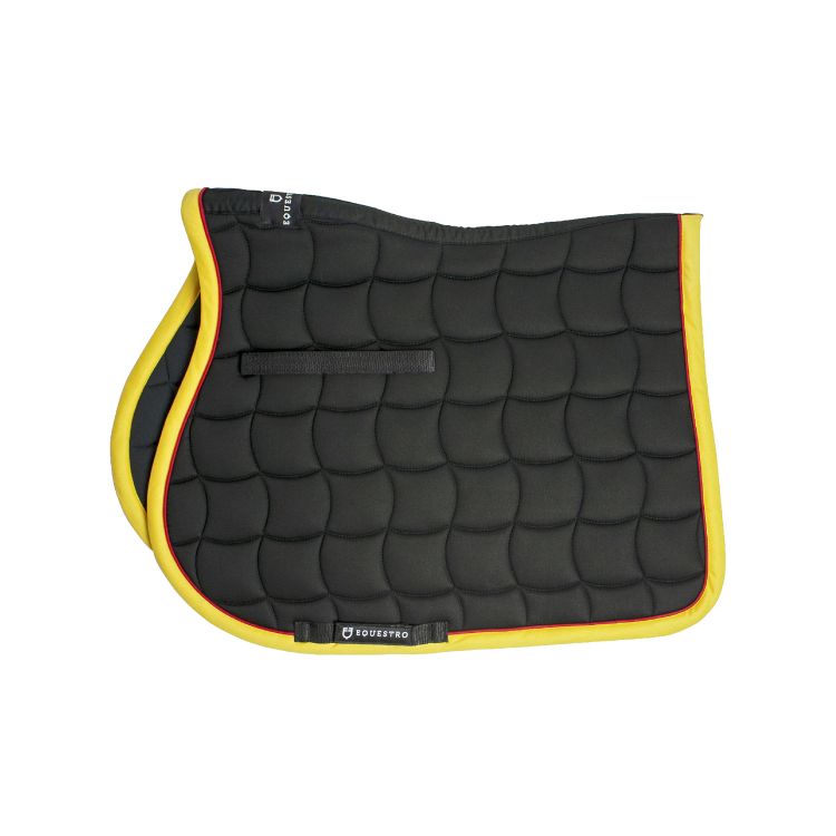 Jumping saddle pad with contrasting trimmings