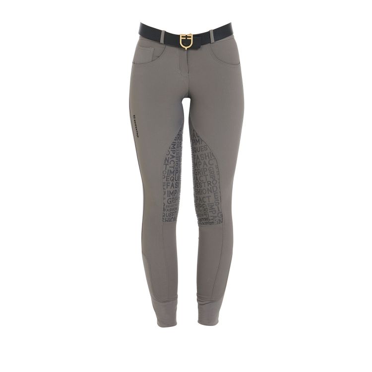 Women's knee grip breeches in technical fabric