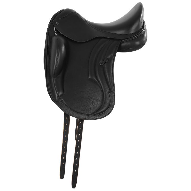 Dressage leather monoflap saddle