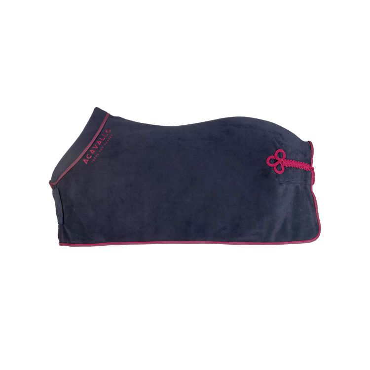 ACAVALLO FLEECE STABLE RUG WITH ROUND PADDED SOFT COLLAR (800g)