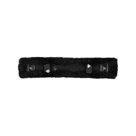 ACAVALLO CLASSIC GEL SHORT GIRTH SAVER WITH SHEEPSKIN