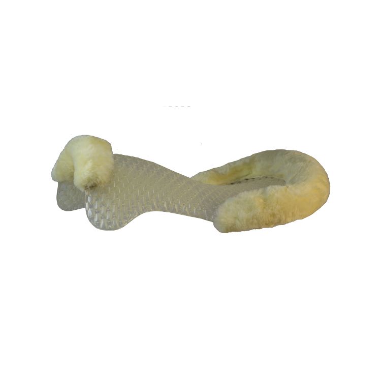 ACAVALLO RESPIRA AIR RELEASE GEL PAD WITH FRONT RISER CUT OUT SHEEPSKIN