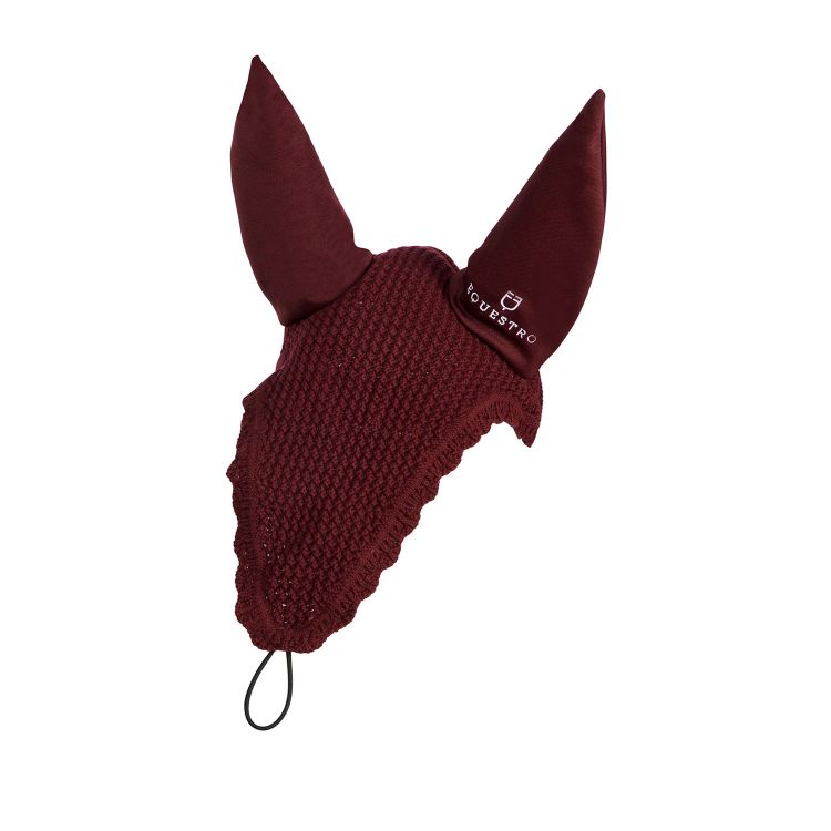 Knitted fly veil with elastic front strap