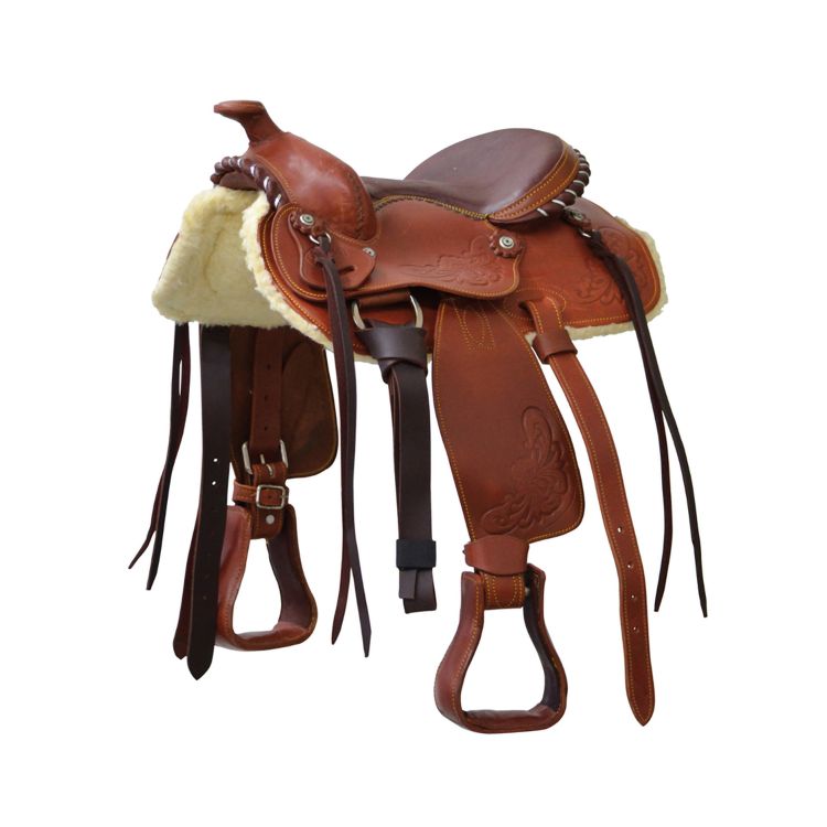 LAKOTA PONY SADDLE PRIME PRO SILVER WIRE 13"