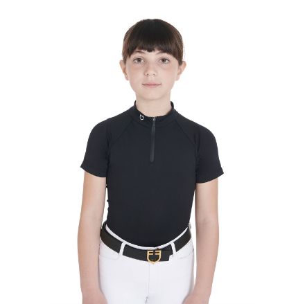 Kids' slim fit training polo shirt high performance