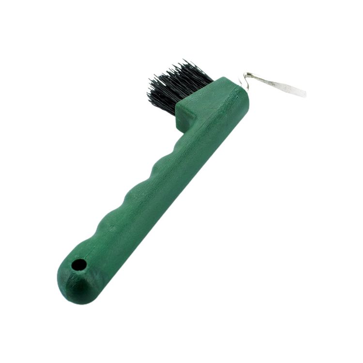 SS HOOF PICK WITH BRUSH