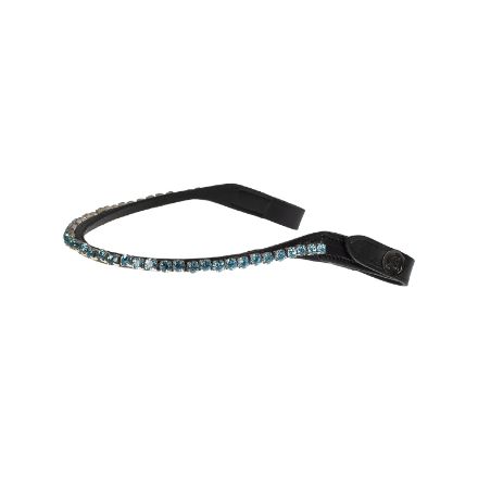 ACAVALLO BROWBAND WITH ROUND CRYSTAL