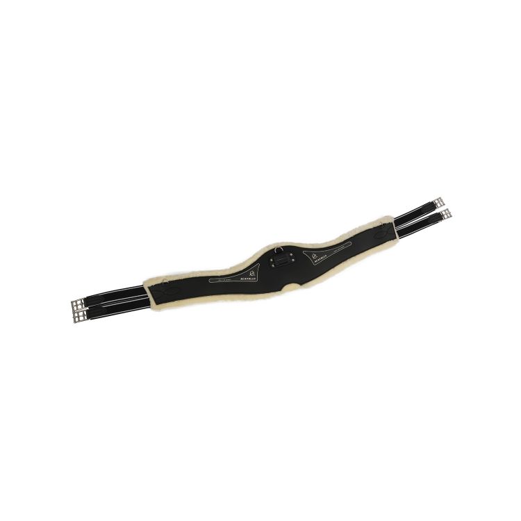 ACAVALLO GEL & PVC ANATOMIC GIRTH DETACHABLE WOOL LINING STAINLESS STEEL BUCKLES