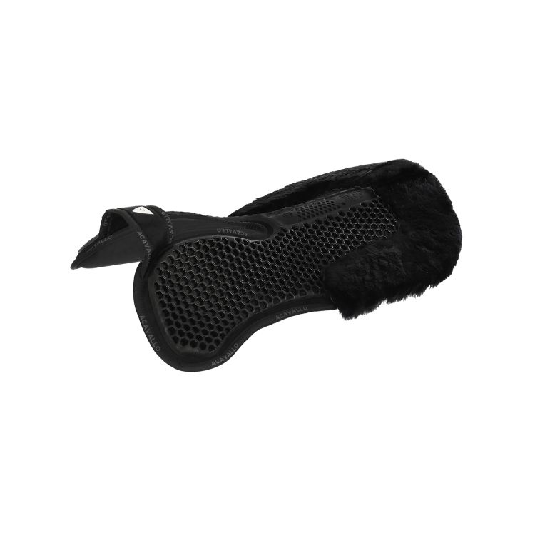 ACAVALLO WITHERS FREE HEXAGONAL GEL PAD WITH MEMORY FOAM AND BACK SHEEPSKIN EDGE