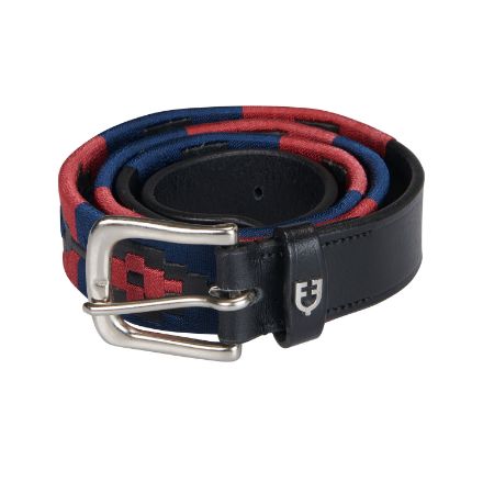 Leather belt with southwest patterm