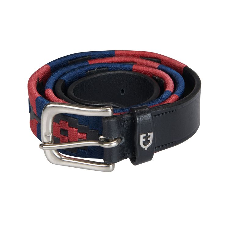 Leather belt with southwest patterm