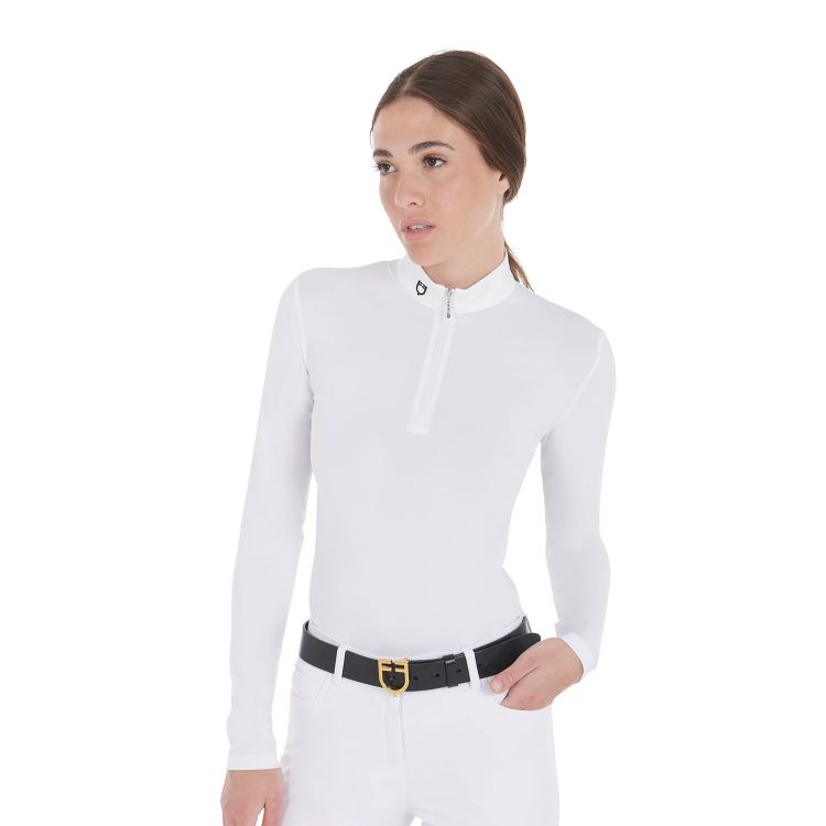 Women's slim fit long sleeved competition polo shirt