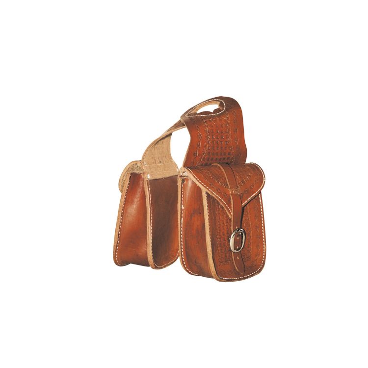 LEATHER LAKOTA FRONT SADDLEBAG BASKET TOOLING