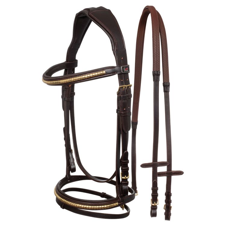English leather bridle with clincher