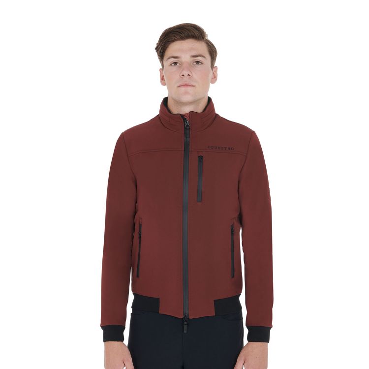 Men's jacket in technical fabric with pull-out hood
