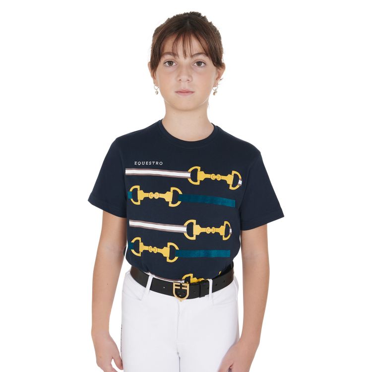 Kids' t-shirt with snaffle bits print