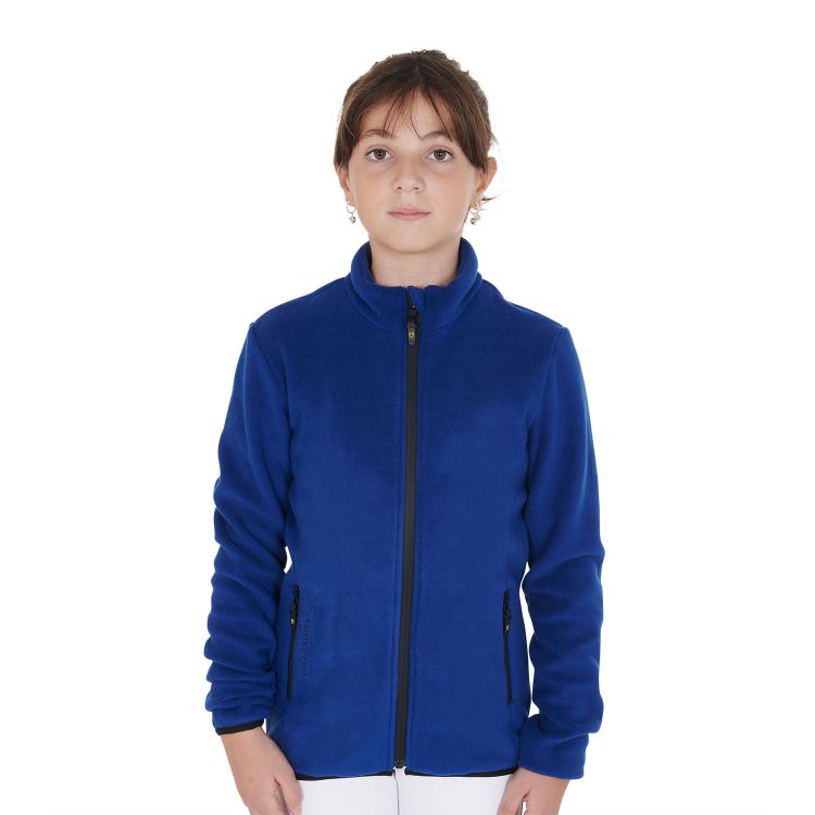 Girls' fleece sweatshirt with front zip