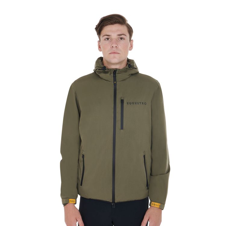 Men's rainproof jacket in technical fabric
