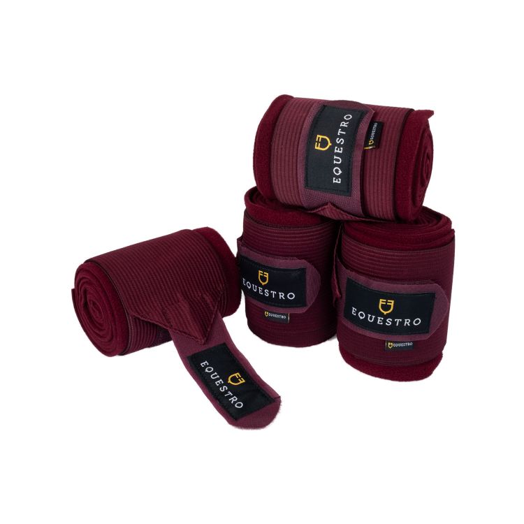 Breathable fleece bandages with elastic