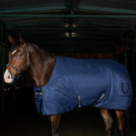 Rip-stop stable rug with logo