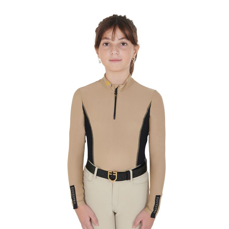 Girls' long-sleeved training base layer