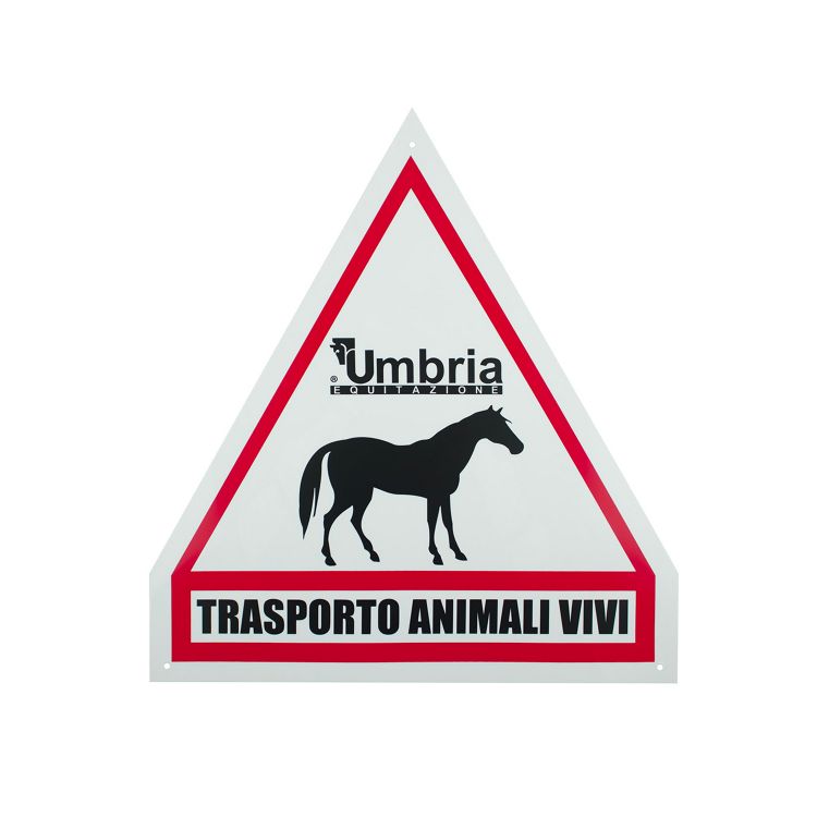 UMBRIA EQUITAZIONE PLASTIC TRIANGLE SIGNBOARD