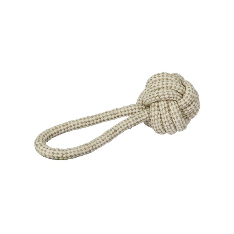 BALL WITH JUTE ROPE M 21CM Ø8CM