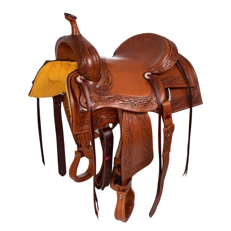 BORDER STAMP TEAM PENNING SADDLE