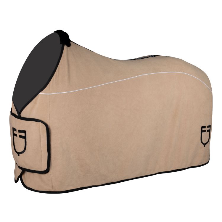 Fleece rug with flap front closure