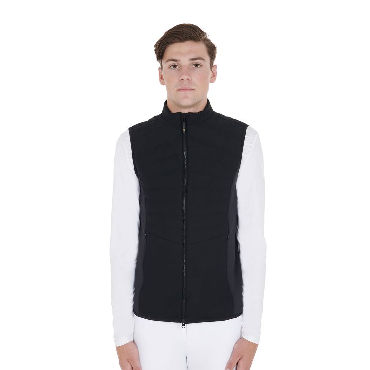 Men's slim fit vest in technical fabric