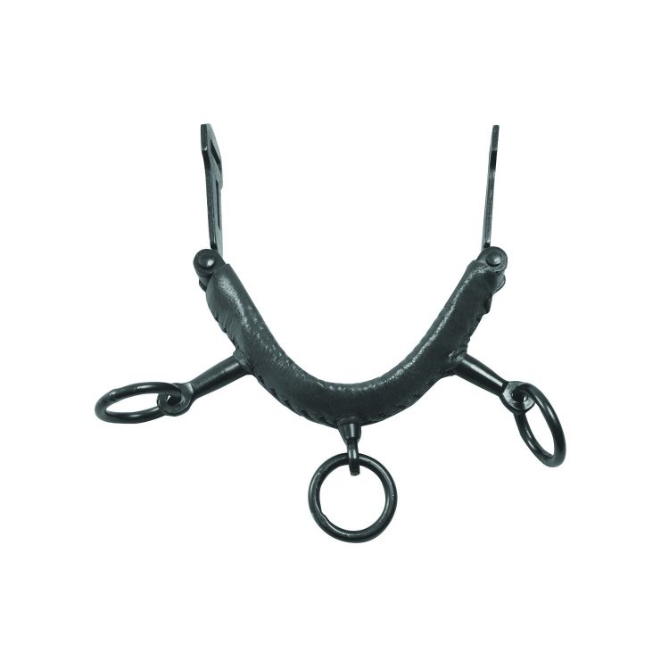 3 RING PLUS LEATHER COVERED NOSEBAND