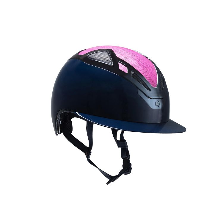 APEX WOOD LADY HELMET BLU NAVY GLOSSY PINK