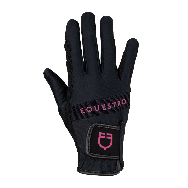 Gloves in technical fabric with multicolor logo