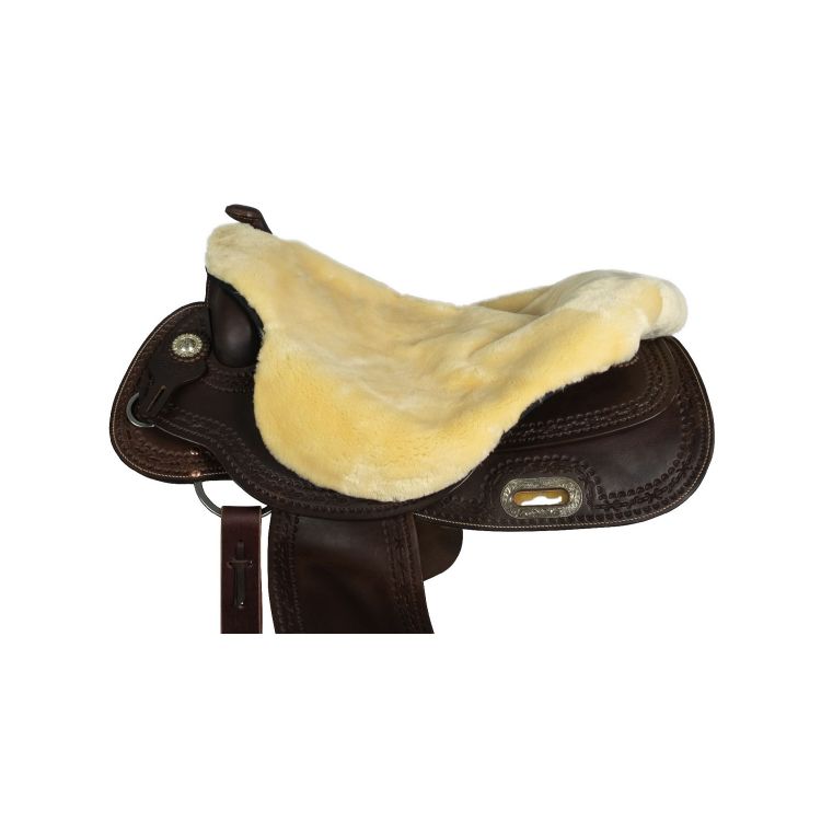 WESTERN SYNTHETIC SHEEP SKIN  SEAT COVER FOR WESTERN SADDLE