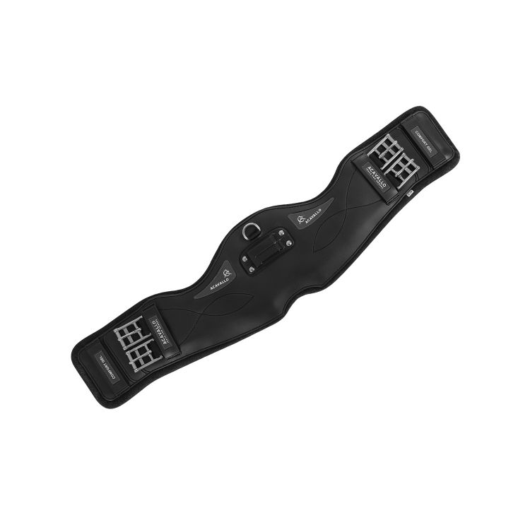 ACAVALLO GEL & PVC SHORT GIRTH STAINLESS STEEL BUCKLES