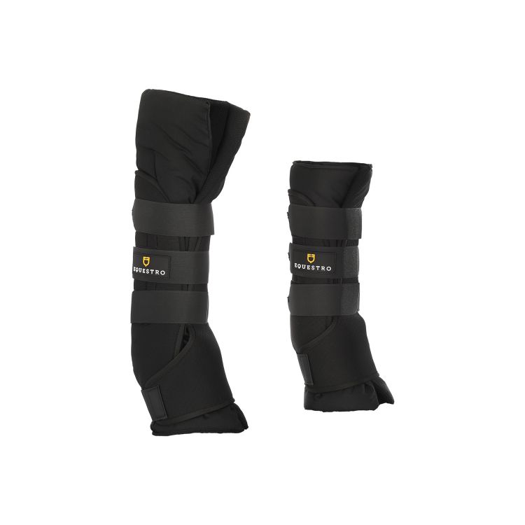 Padded stable boots with velcro closure