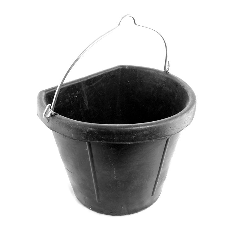 RUBBER BUCKET WITH HANDLE