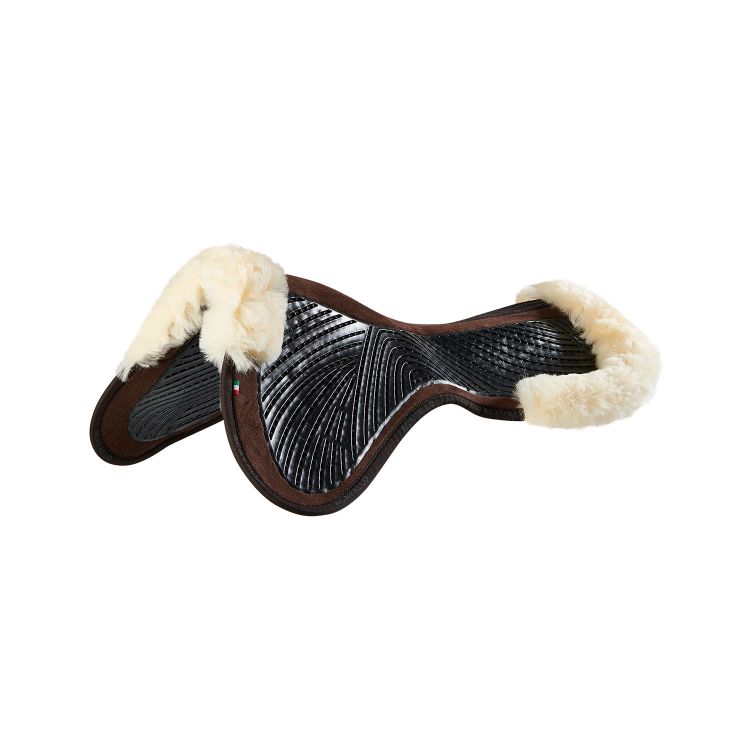 ACAVALLO CLOSE CONTACT TWIN SIDED CLASSIC GEL PAD HALF SHEEPSKIN EDGE