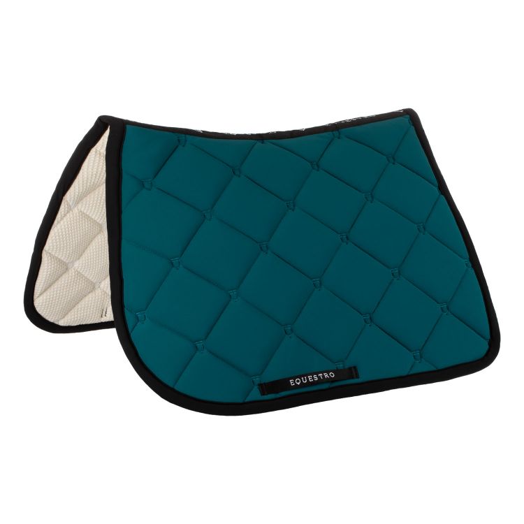 Jumping saddle pad in technical fabric