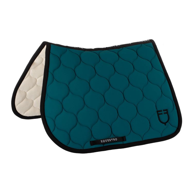 Quilted technical fabric jumping saddle pad