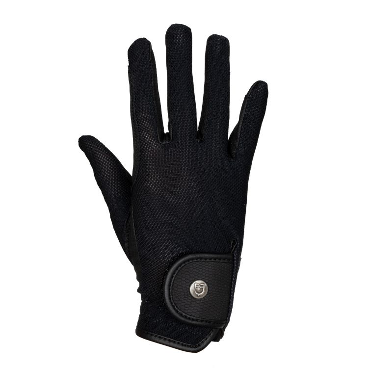 Unisex gloves in technical fabric and mesh