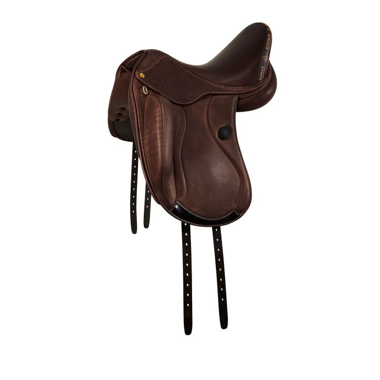 ACAVALLO MANTEGNA DRESSAGE TILTED CANTLE SADDLE LONG BLOCKS