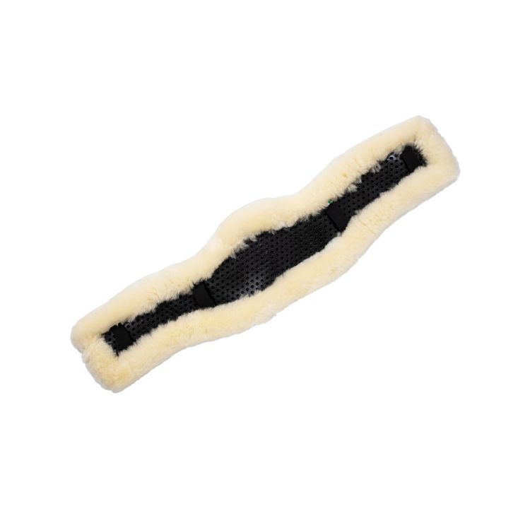 ACAVALLO CONTOUR CLASSIC GEL SHORT GIRTH SAVER WITH SHEEPSKIN