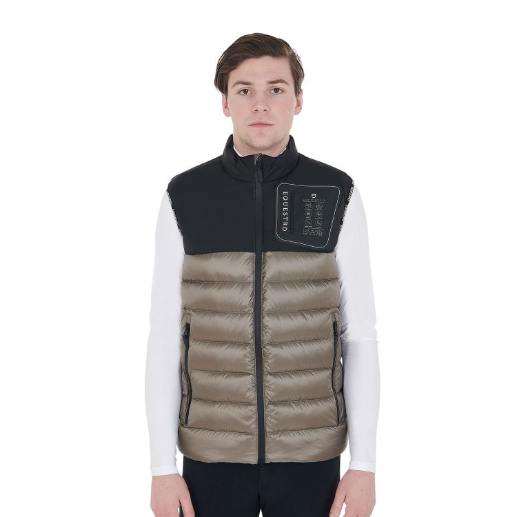 Men's bi-material vest silicone patch