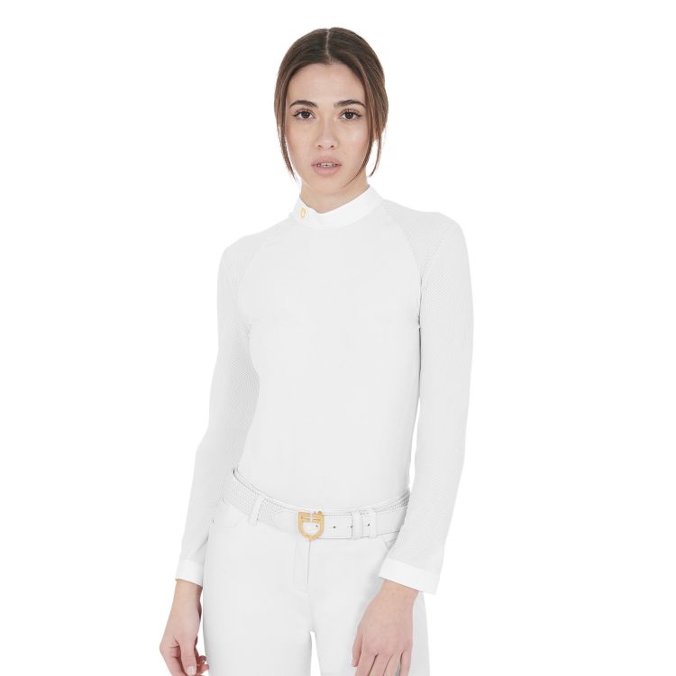 Women's slim fit long sleeved competition polo shirt